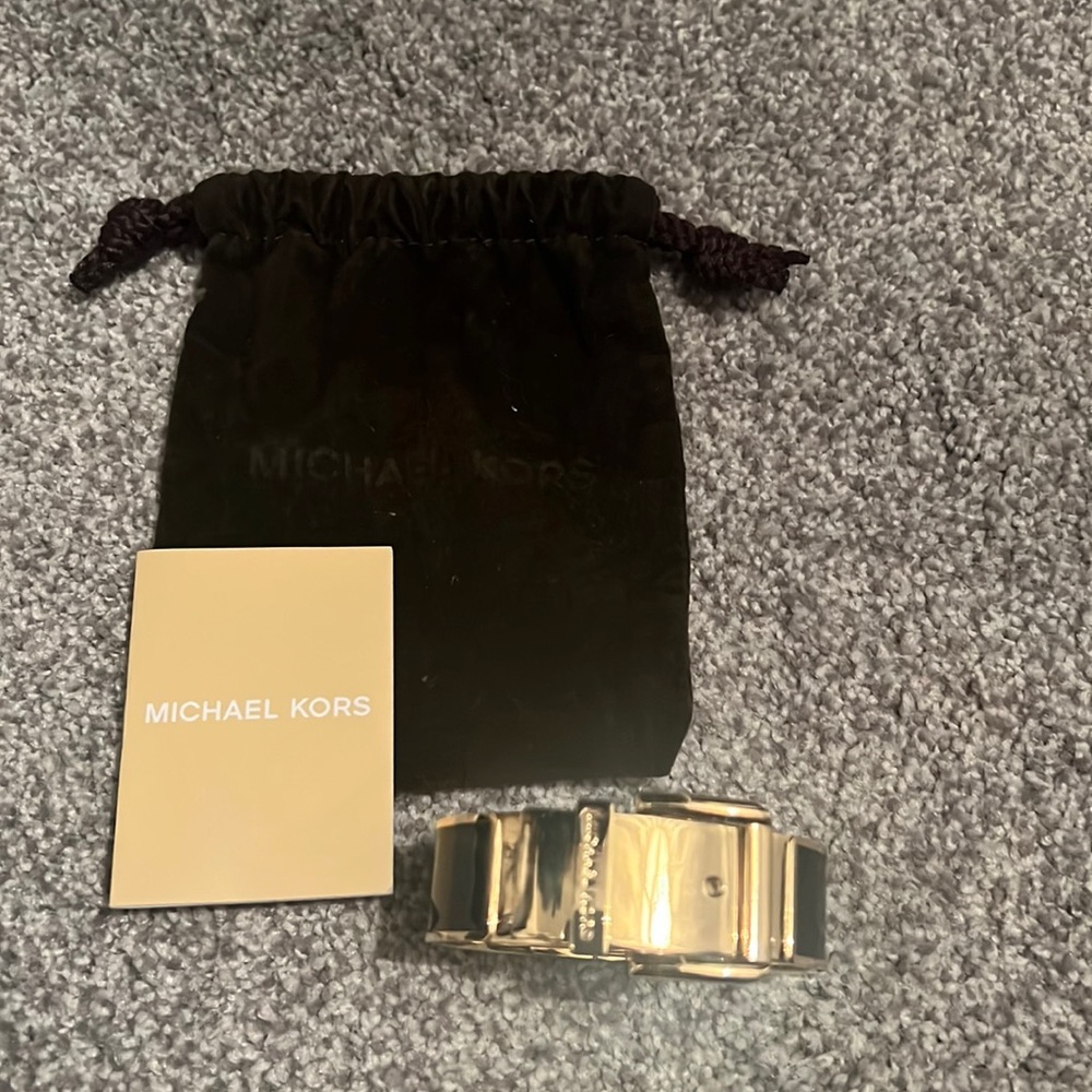 Michael Kors gold and black bracelet, like new!